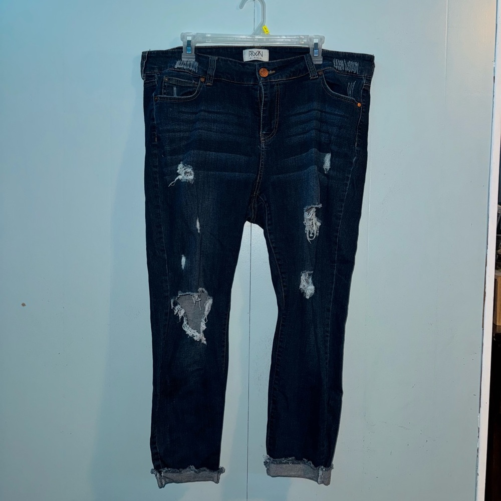 Ripped Rwn by Rawan Curvy Skinny Jeans
